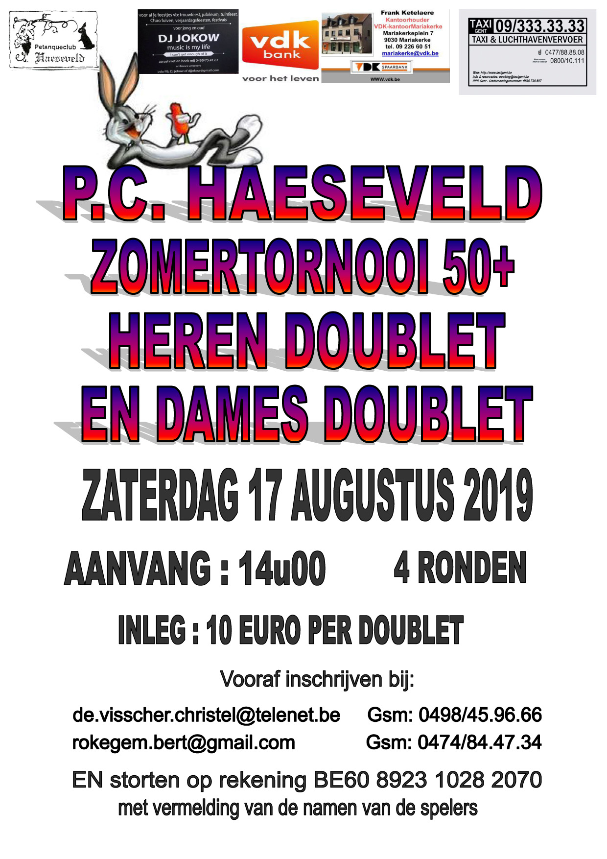 Haeseveld 17082019 Heren 50plus doublet en Dames 50plus doublet